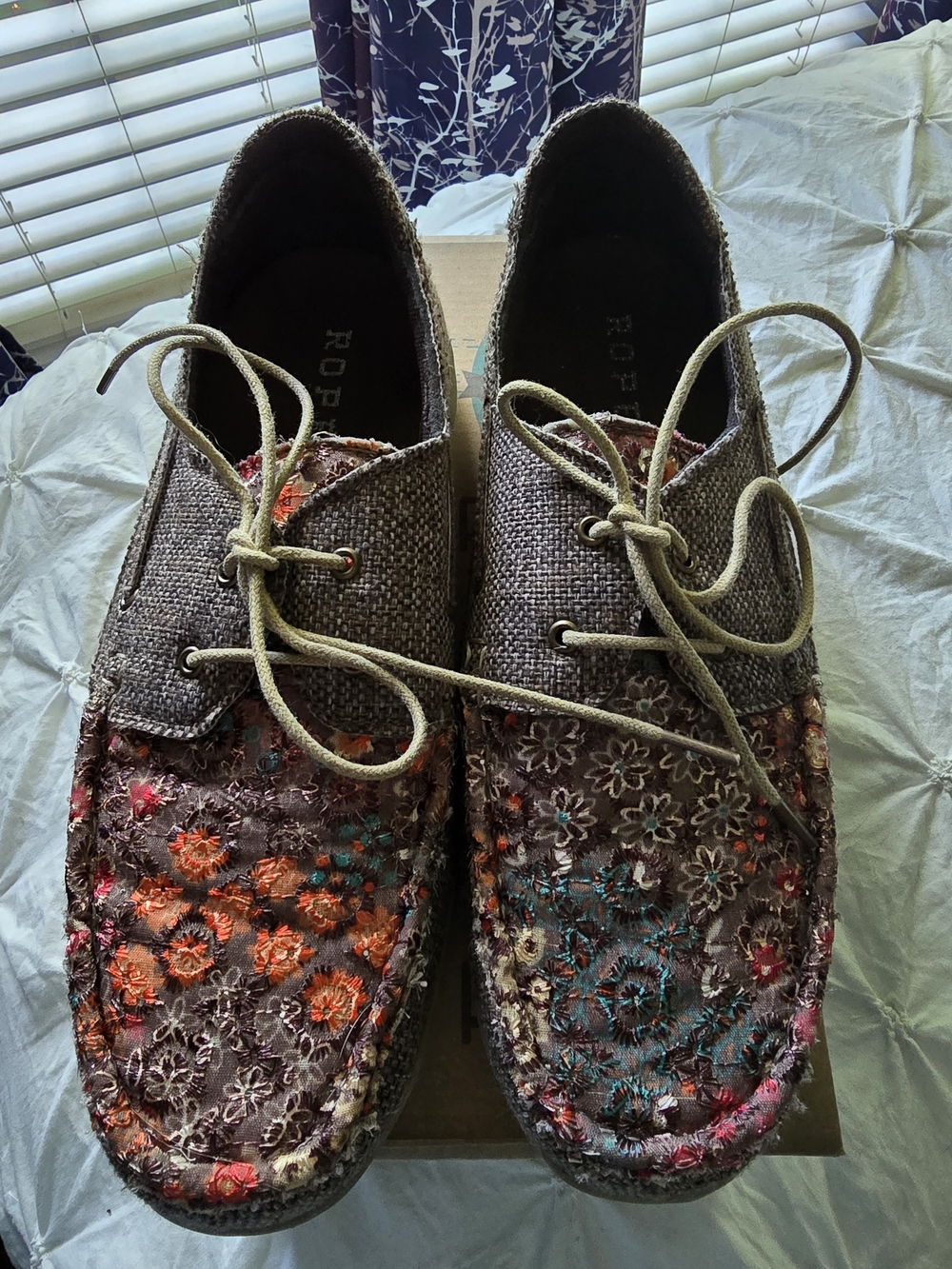 Womens Roper Lacee II Brown Driving Moccasins
